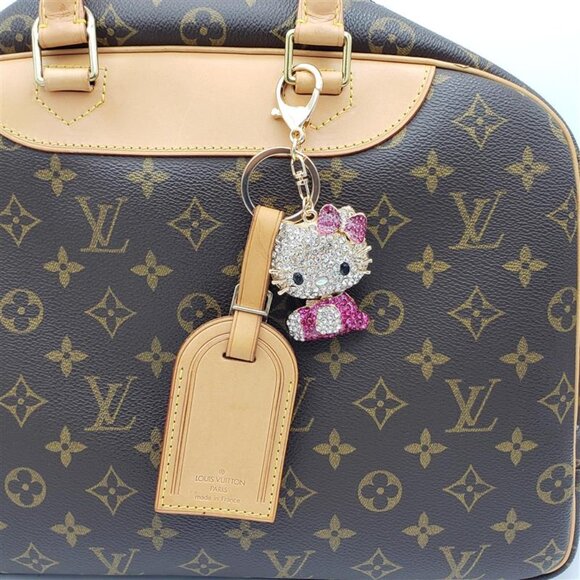 Authentic Louis Vuitton Luggage Nametag with Unbranded Keycharm - Picture 14 of 15